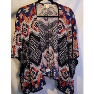 Aztec multi colored cardigan